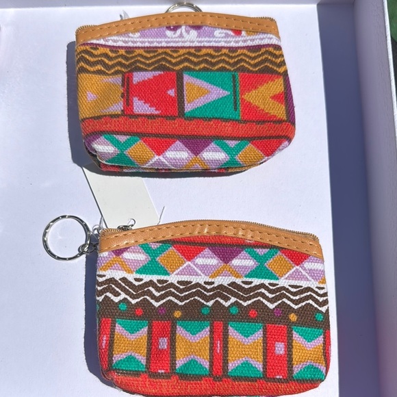 Colorful Geometric Patterned Coin Purse - Picture 1 of 2